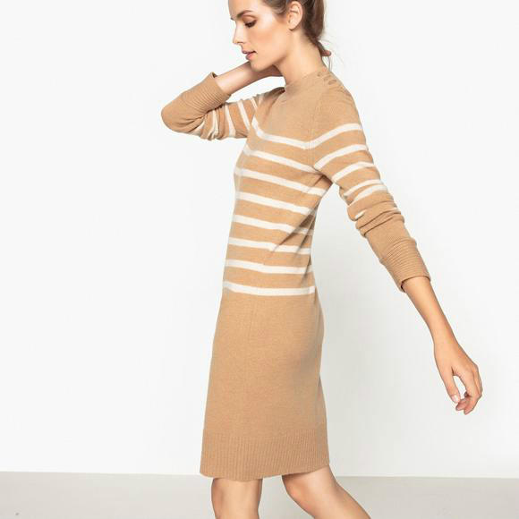【法国LR】女士长袖羊毛针织裙2，平均每件特价仅需215元！