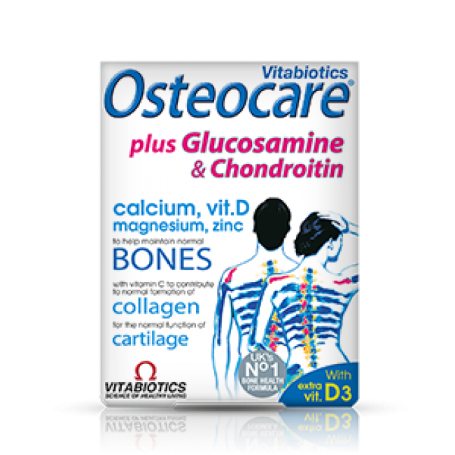 【定邮+8折】Vitabiotics Osteocare 软骨素骨骼营养钙片 60粒