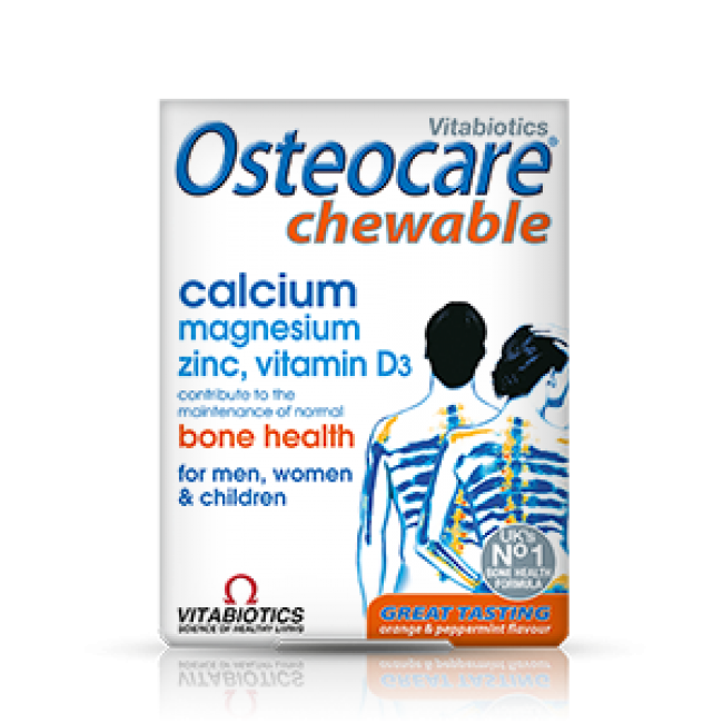 【定额+8折】Vitabiotics Osteocare 咀嚼钙片 30片 