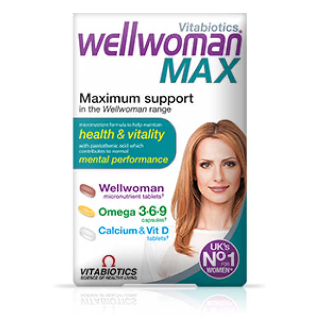 【热销8折】Vitabiotics Wellwoman Max 女性营养片（含鱼油） 84粒 