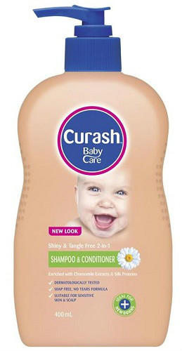 【满68澳免首重】Curash 婴幼儿洗发护发二合一 400ml