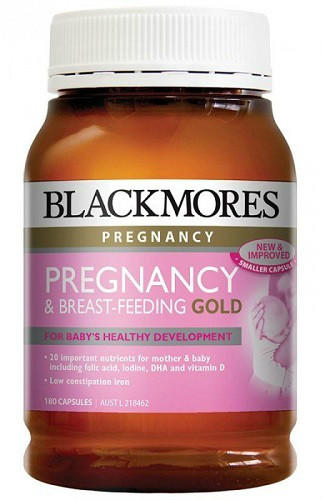 【满79澳免邮2.5KG】BLACKMORES 澳佳宝 孕期/哺乳期黄金营养素(富含叶酸、DHA) 180粒