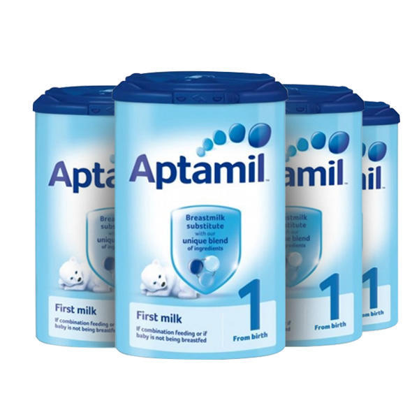 【4罐包邮装】Aptamil 爱他美婴儿配方奶粉1段（0-6m） 900g4罐