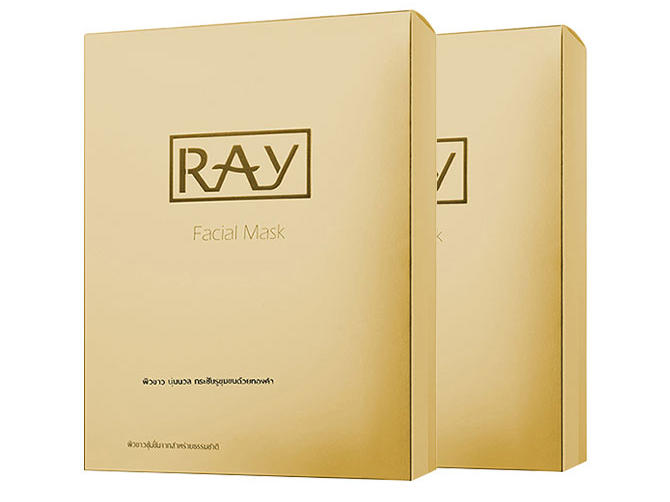 【2件包邮装】RAY 蚕丝面膜 金色款 10片 盒（淡斑抗皱敏感肌肤补水） 优惠价格：165元