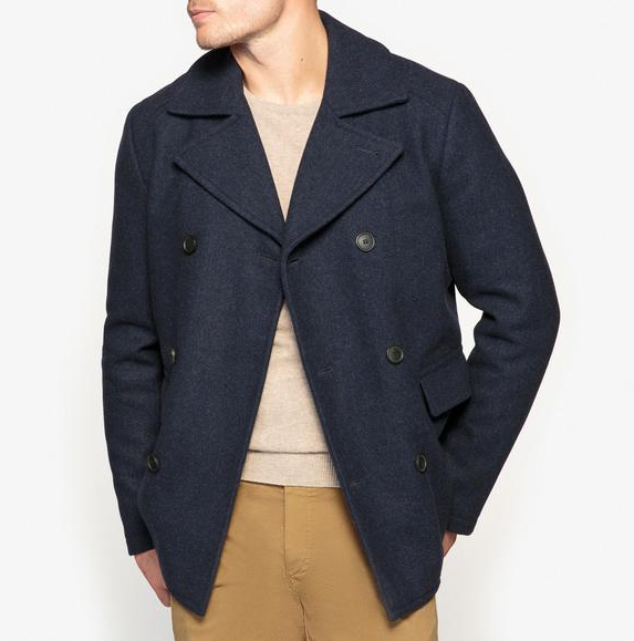 【法国LR】半价特惠：SELECTED HOMME 男士羊毛混纺茧型大衣仅需736元！
