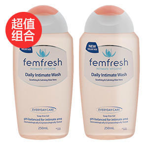 【澳洲p4l药房】【超值组合】Femfresh 私处护理洗液 250mL（洁净 杀菌止痒 孕妇适用）X2