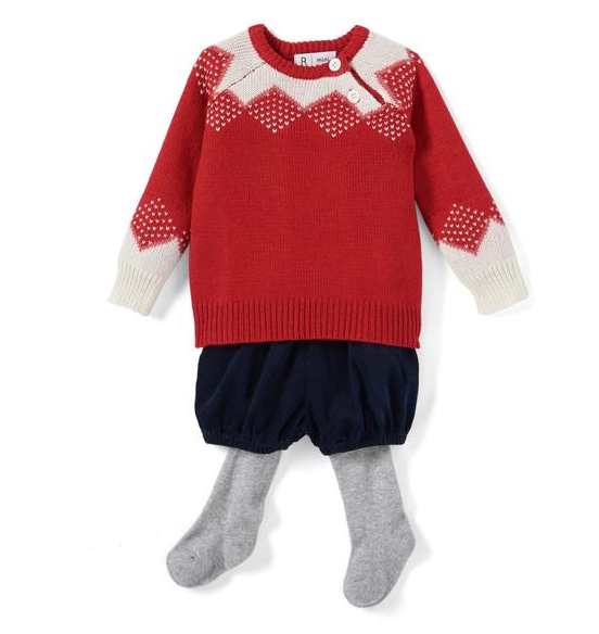 【法国LR】半价特惠：幼童圣诞系毛衣3件套（0-3岁）特价仅需188元！可凑单包邮！