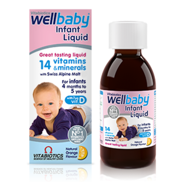 【畅销8折】Vitabiotics Wellbaby 婴幼儿复合维生素口服液 150ml