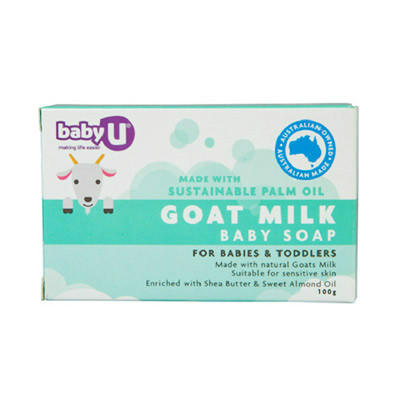 【澳洲RY药房】【买一送一】Baby U 婴儿羊奶皂（温和、清洁） 100g（购物车加购两件，立减一件）