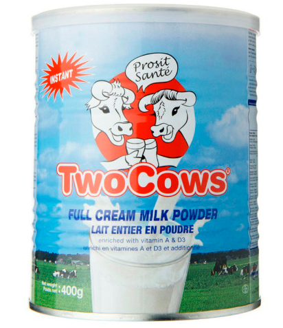 【荷兰DOD】Two Cows 淘高斯 全脂高钙奶粉 罐装（3岁及以上成人适用）400g