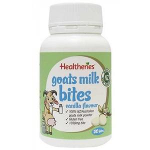 【澳洲P4L药房】Healtheries 贺寿利 羊奶咀嚼片 50片（香草味）