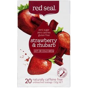【澳洲P4L药房】Red Seal 红印 草莓大黄水果茶 20包（健康无糖）
