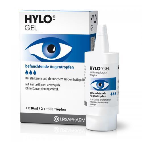 Hylo-gel海露滴眼液缓解眼干干眼症眼药水10ml 2瓶特价175.46元！