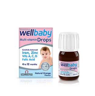 Vitabiotics Wellbaby 婴儿复合维生素营养滴剂 4-12个月 30ml