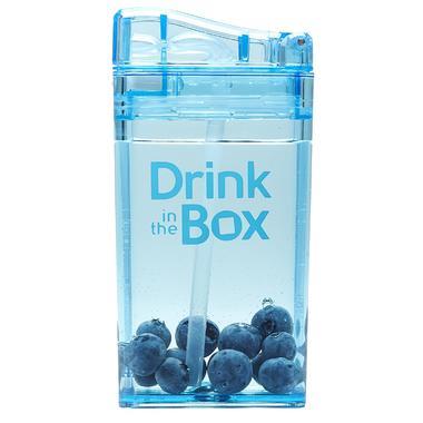 【美国Babyhaven】Drink in the Box 儿童吸管饮水杯 果汁盒 235ml- 蓝色