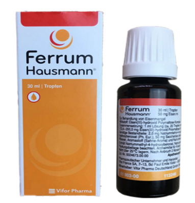 德国ferrum hausmann婴幼儿孕妇天然补铁补血滴剂功效及用法