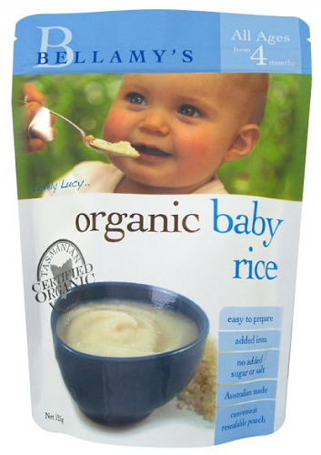 【澳洲RY药房】Bellamy's 贝拉米 有机婴幼儿营养米糊 4个月+ 125g