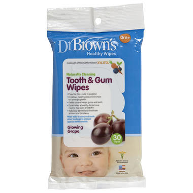 【美国Babyhaven】Dr. Brown's 布朗博士 婴儿牙齿牙龈擦拭纸巾 30片
