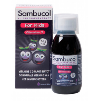 【荷兰DOD】 Sambucol 黑接骨木儿童果味糖浆 （提高抵抗力 1-12岁）120ml