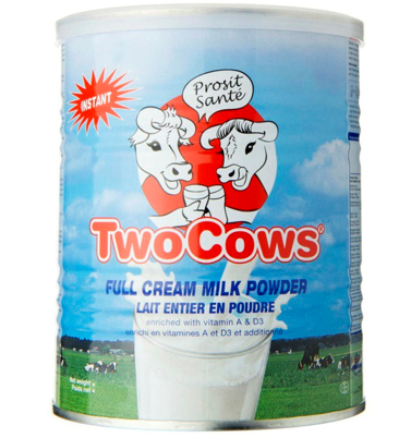 【荷兰DOD】Two Cows 淘高斯 全脂高钙奶粉 罐装（3岁及以上成人适用） 900g