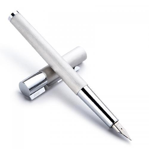凌美LAMYScala天阶系列钢笔M尖金属拉丝银色 特价470元！