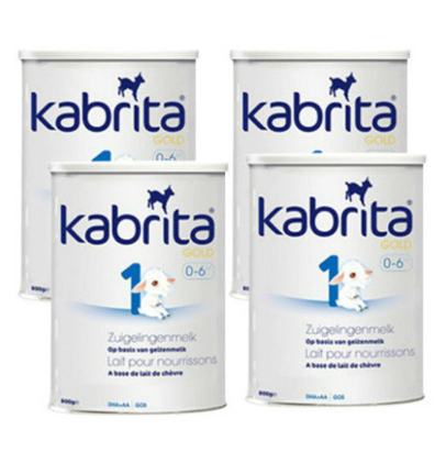 【荷兰DOD】Kabrita 佳贝艾特 金装羊奶粉 1段（适合0-6个月）800g 4罐组合装 保质期至2020年