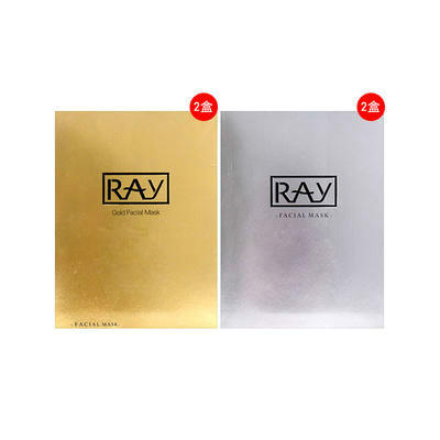 【海豚村】RAY 蚕丝面膜 4x10片/盒（金色款和银色款各2盒）
