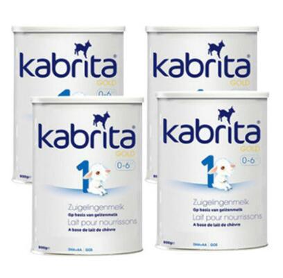【荷兰DOD】Kabrita  佳贝艾特 金装羊奶粉 1段（适合0-6个月）800g 4罐组合装 保质期至2020年