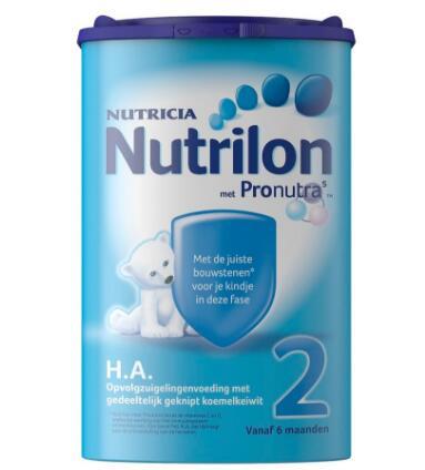 【德国BA】Nutrilon H.A.牛栏抗过敏半水解特殊配方奶粉 2段 750g 