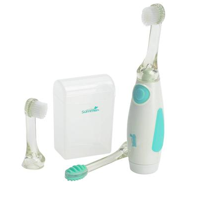 【美国Babyhaven】Summer Infant 婴儿专家 婴幼儿电动牙刷 温和震动护齿牙刷