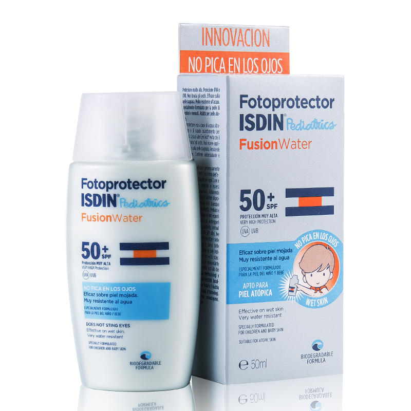 【荷兰DOD】ISDIN 怡思丁 FusionWater Pediatrics 儿童版沁融水感防晒液 50+ 50ml