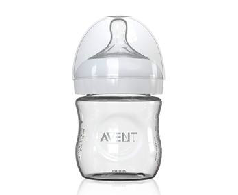 【年中狂欢抄底价】飞利浦新安怡 宽口径自然玻璃奶瓶 120ml 配新生儿流量1孔奶嘴