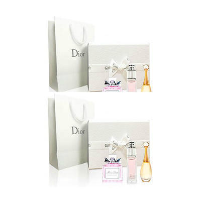 【海豚村】Dior 迪奥 香水小样3件套礼盒装 含手提袋（真我+魅惑+花漾各5ml）