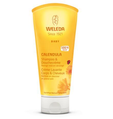 【德国BA】Weleda 维蕾德 金盏花婴幼儿二合一洗发沐浴露 200ml 