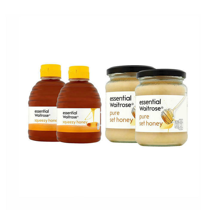 【Bonpont】【包邮装】Waitrose 营养蜂蜜系列 纯结晶蜂蜜-玻璃罐装+纯清澈蜂蜜-挤压罐装