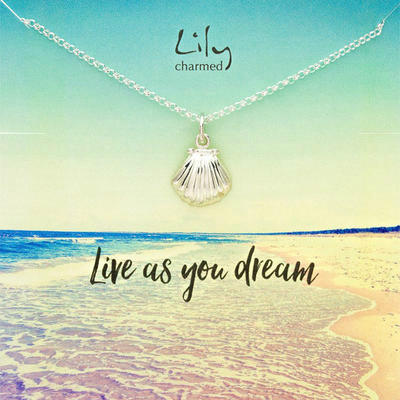 【海豚村】【包邮装】Lily charmed 银色扇贝壳项链