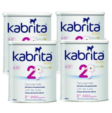 【荷兰DOD】Kabrita佳贝艾特 金装羊奶粉 2段（适合6-12个月）800g 4罐组合装 