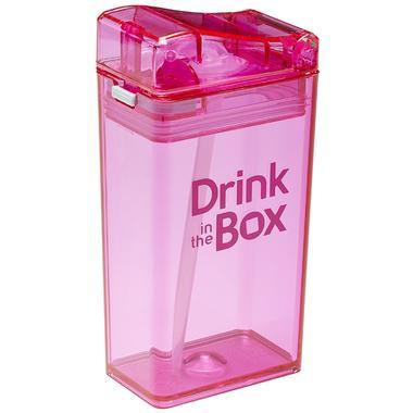 【美国Babyhaven】【满39美元减4美元】Drink in the Box 儿童吸管饮水杯 果汁盒 235ml- 粉色