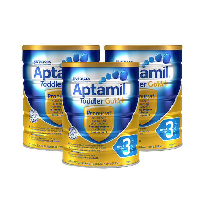 【澳洲Amcal】【3罐特惠包邮装】Aptamil 爱他美金装奶粉3段 900g3