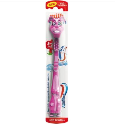 【荷兰DOD】Aquafresh 儿童专用软毛牙刷（适合3至6岁的儿童）1支 