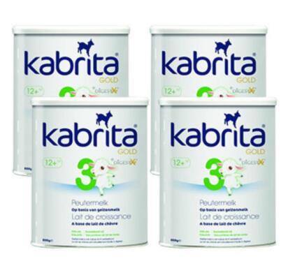 【荷兰DOD】【满减3欧+10欧赠品】Kabrita 佳贝艾特 金装羊奶粉 3段（适合12个月以上）800g 4罐组合装 