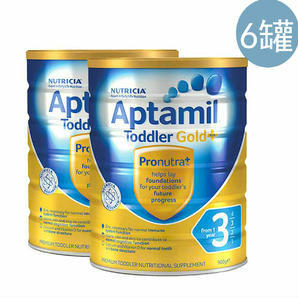 【新西兰PD】【6罐包邮装】Aptamil 爱他美 金装版婴幼儿奶粉 900g 3段