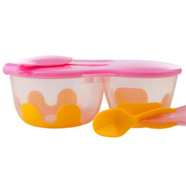 【澳洲Amcal】【限时特价】B.box snack pack 便携带勺餐盒（粉橙色）