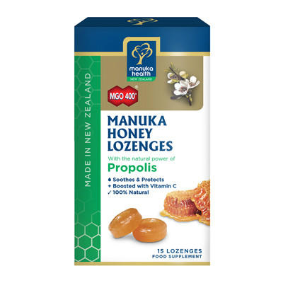 【新西兰PD】【凑单品】Manuka Health 麦卢卡蜂蜜含片 15片（蜂胶味）