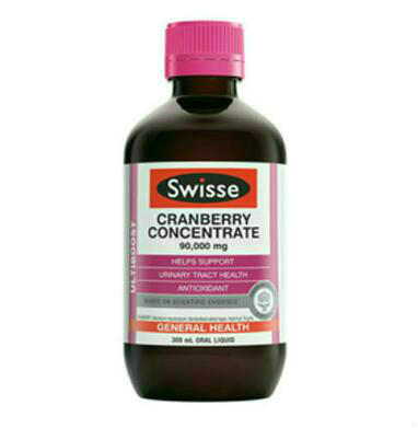 【新西兰PD】【两件免邮】Swisse 90000mg 高浓缩蔓越莓精华液体口服液 300ml