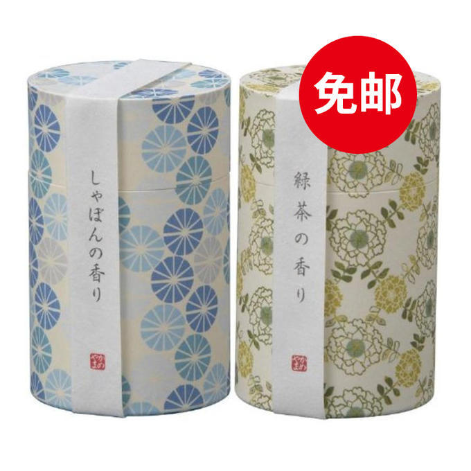 【多庆屋】【免邮】龟山和遊系列线香 绿茶香味 约90g+清新皂味 约90g