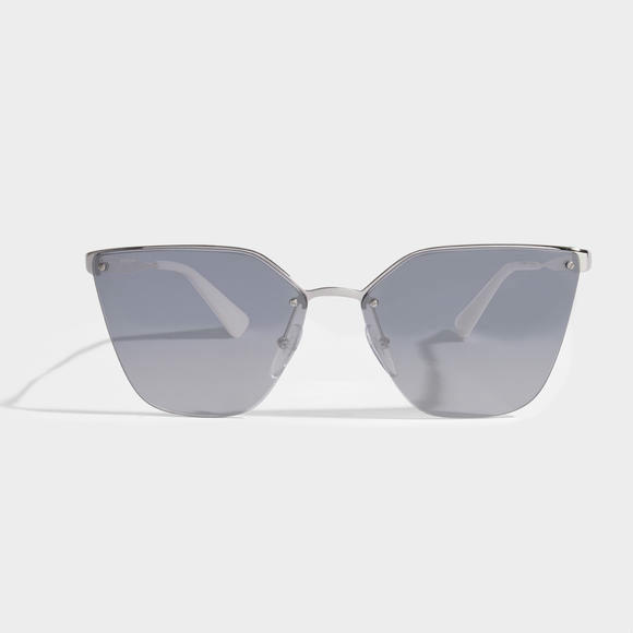 Prada Cinema Sunglasses 金属框架 太阳镜+Stella Mccartney Stella Logo 亚麻帆布女士斜挎包