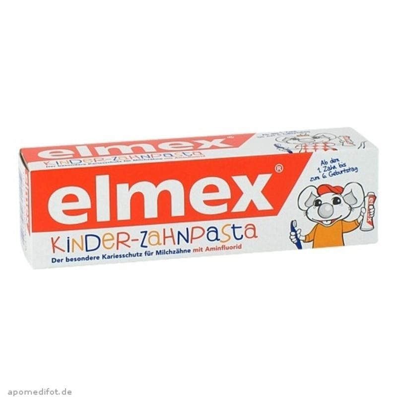 【德国BA】Elmex 易学 德国氟化胺儿童乳牙专用牙膏 可吞咽牙膏 1-6岁 50ml