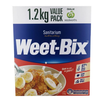 【澳洲CD药房】Weet-Bix 营养谷物低脂冲饮燕麦片 原味 1.2kg