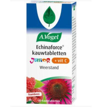 【荷兰DOD】A.Vogel 儿童纯天然紫锥菊+维生素C咀嚼片 2岁-12岁 40片（盆覆子味）